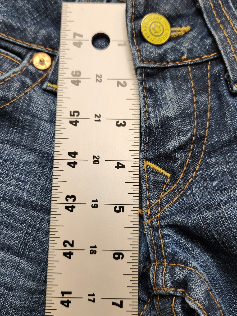 ⭐️True Religion Joey Twisted Flare Leg Jeans - Y2K - Dark Wash - Picture 7 of 11